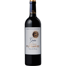PUYBARBE GAIA 19 CHATEAU BORDEAUX AOC COTES DE BOURG CL 75